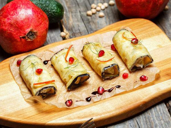 Бахор - Рулетики из баклажанов