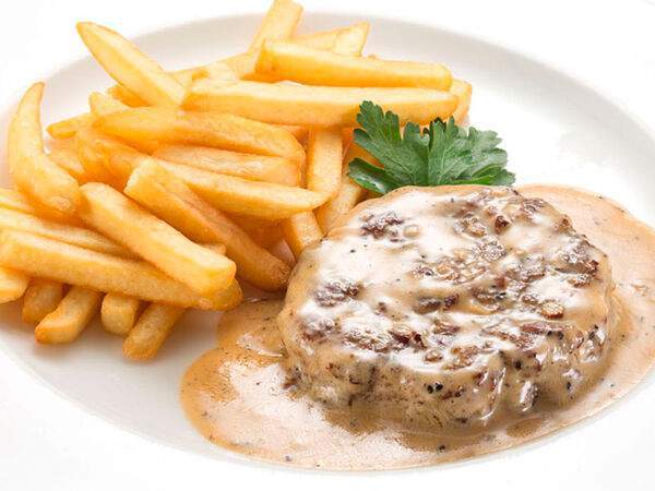 Колбасофф - Бизнес-ланч Котлета по-домашнему с перечным соусом