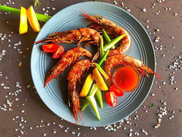 Рыбаs - Пять лангустинов на гриле