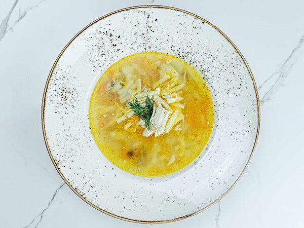 Прожарка - Куриный суп с яйцом пашот