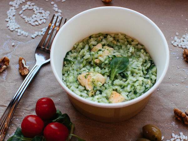 LIL KITCH - Ризотто с Сёмгой и Шпинатом