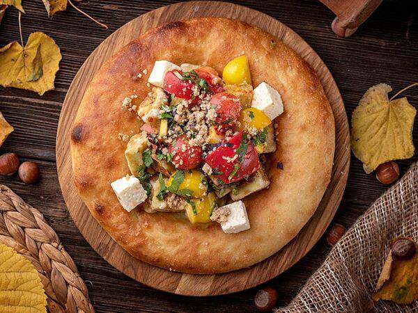 КинZa-Dза - Салат с баклажанами в карамельной глазури