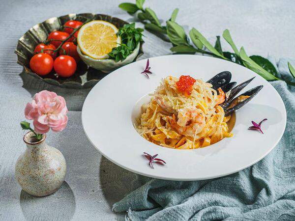 Пакабата - Тальятелле с морепродуктами