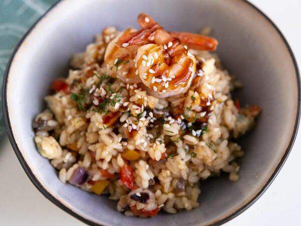 Грин доставка - Рис с креветками