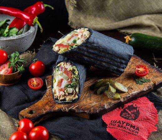 Шаурма по-братски - Президентская с курицей дабл