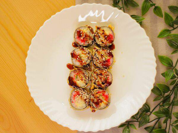 Yummy world - Жареные Роллы Хансю с угрем