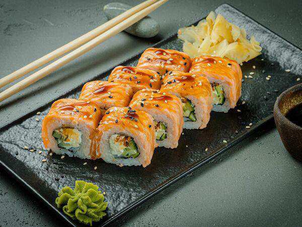 Лето на поляне - Запеченный ролл Филадельфия