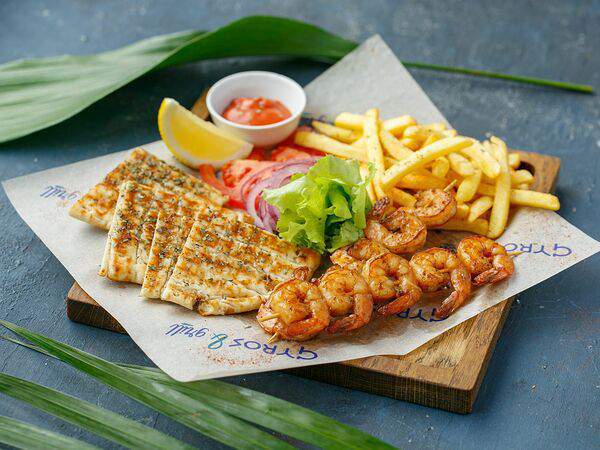 Gyros & Grill - Сувлаки с креветками