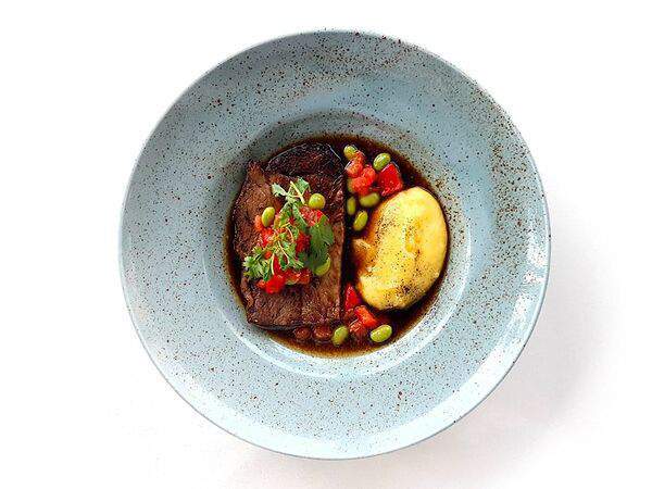 GM cafe - Брискет и картофельное пюре