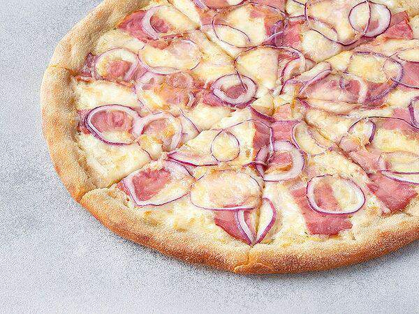 Сакура - Пицца Карбонара на тонком