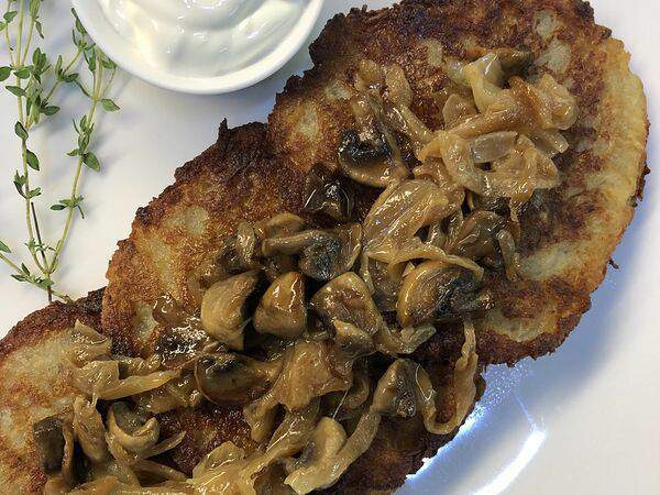 Мята Lounge - Драники с грибами