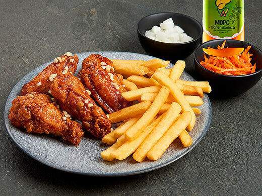 Kannam Chicken - Комбо для одного Малое Крылья и морс