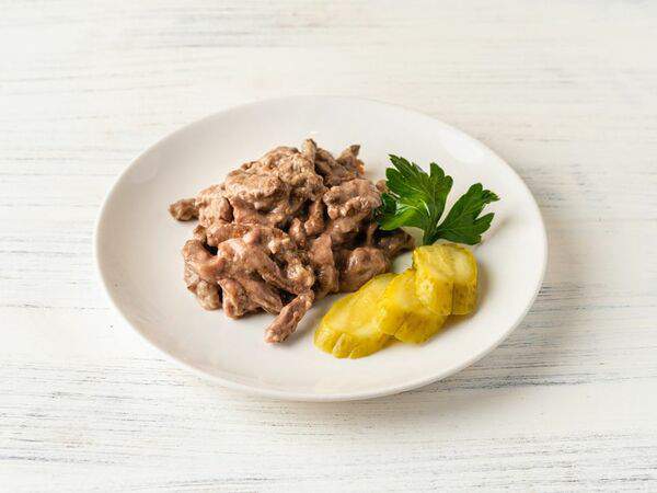 Пироговый Дворик - Печень по-строгановски