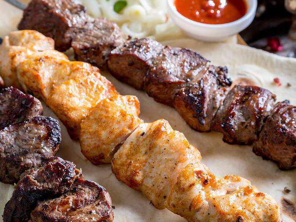 Кафе Барашки - Шашлык из бараньей мякоти