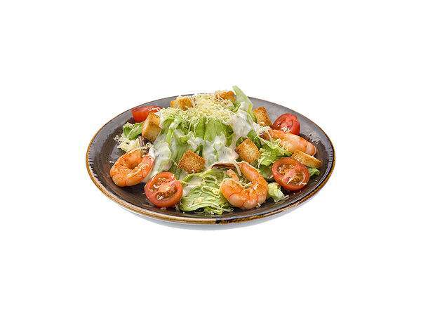 Пицца №1 - Салат Цезарь с креветкой