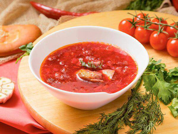 Доступная кофейня Подорожник - Борщ постный