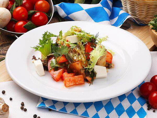 Максимилианс - Салат из жареных хрустящих баклажанов