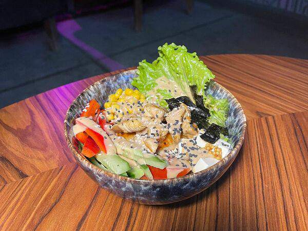 Ча - Поке с лососем