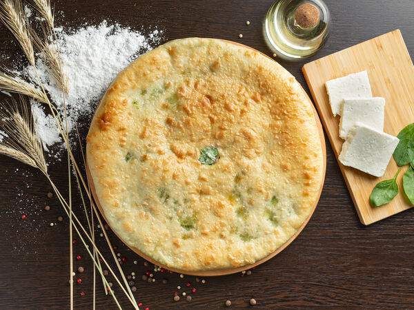 Дары Осетии - Пирог с сыром и шпинатом