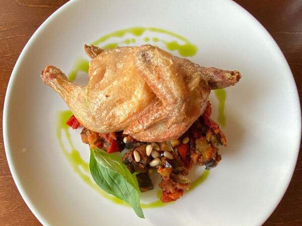 Barcarola - Половина цыплёнка с теплыми овощами