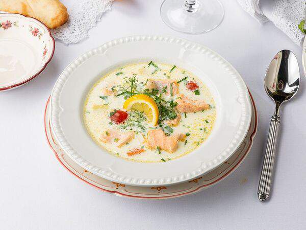 Грузинка - Суп из лосося с овощами