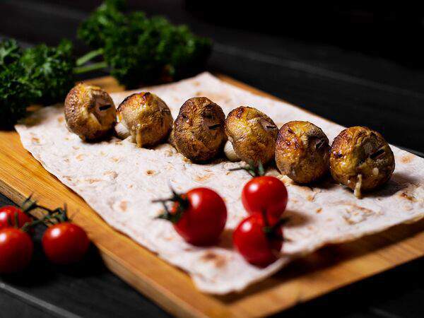 Дом шашлыков - Шашлык из шампиньонов