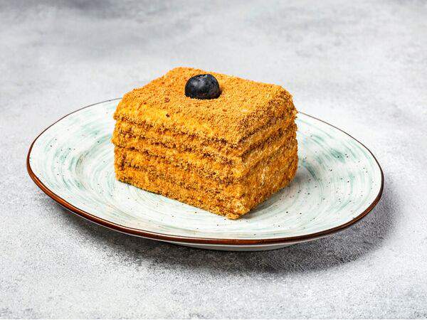 Пшеничный кот - Медовик со сметанным кремом