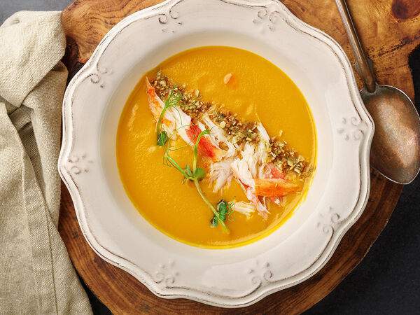 Прованс - Крем-суп из тыквы с телятиной на кокосовом молоке
