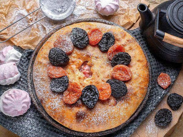 ОкПирог - Пирог с зефиром и сухофруктами