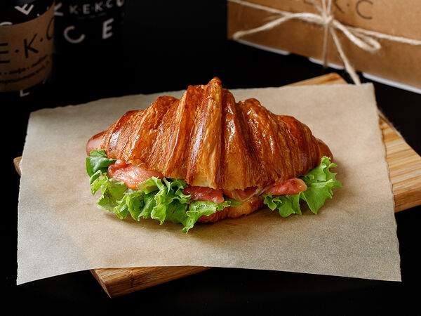 Кекс - Круассан с лососем