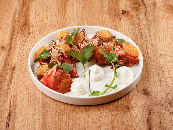 Уми - С баклажанами и сливочным кремом в кисло-сладком соусе