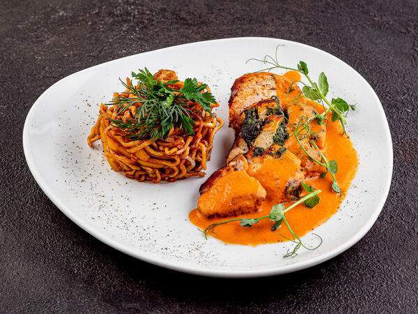 Fiolet - Куриная грудка, фаршированная шпинатом