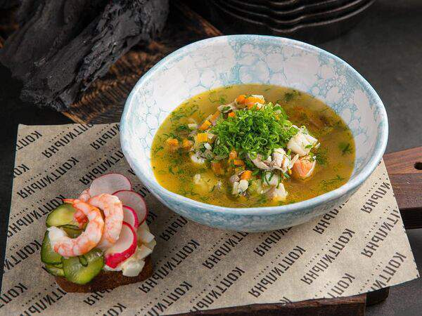 Коптильня - Уха из четырех видов рыб