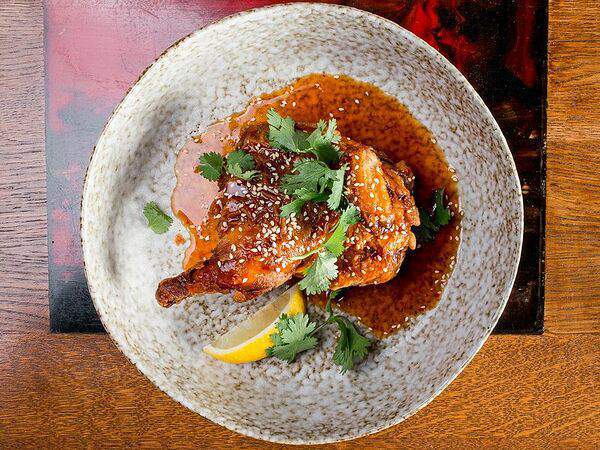 Рамен с уткой - Хрустящий цыпленок Сеульский