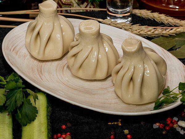 На дровах - Хинкали с бараниной