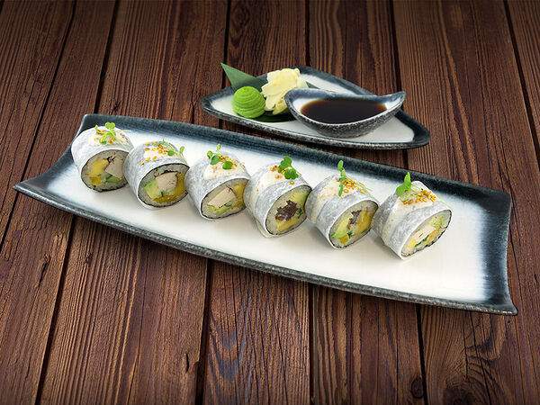 Тук-тук панда - Ролл вегетарианский с копчёным тофу