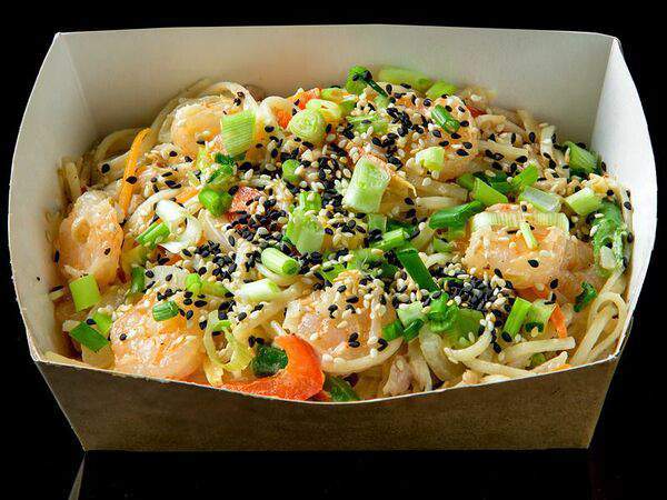 А1 Еда - Вок Сливочный с креветками