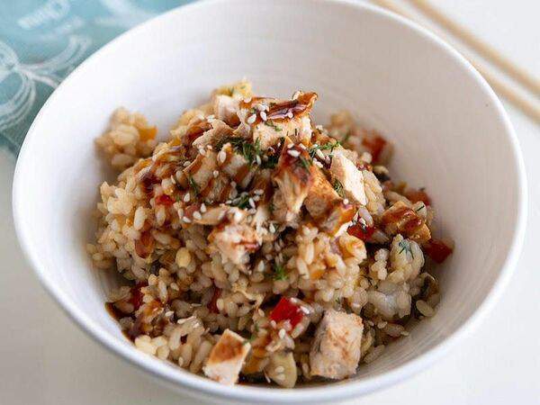 Грин доставка - Рис с куриным филе