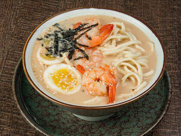 Рамен с уткой - Рамен сливочный с креветками