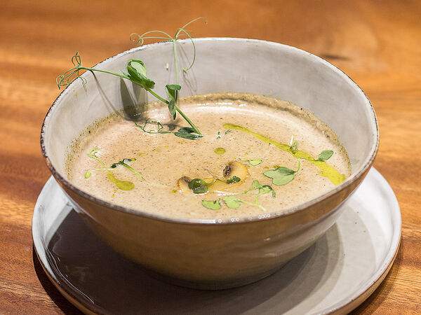 Сулугуни - Грибной крем-суп с фермерскими сливками