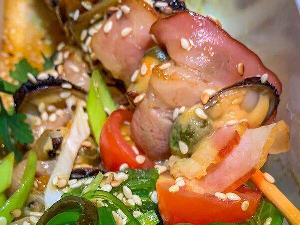 Crayfish - Шашлычки Мидии в беконе