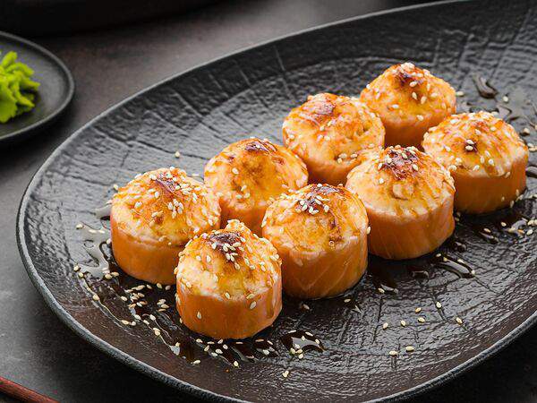 Рыба закусывала - Ролл Запеченная Филадельфия с креветкой