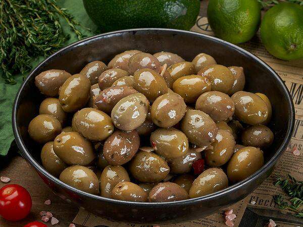 Рыбная мануфактура №1 - Оливки Халкидики зеленые с косточкой