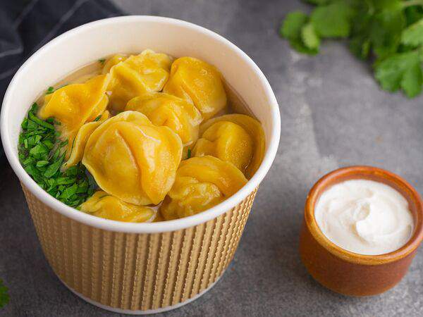 Тёрка - Пельмени из куриного филе с бульоном ручной лепки