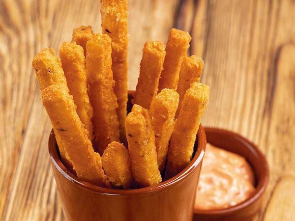 Васильки - Домашние сырные палочки с пикантным соусом