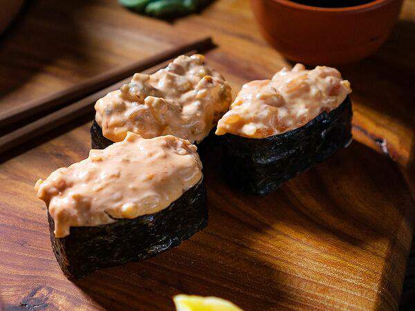 Ramburger - Гункан спайси креветка