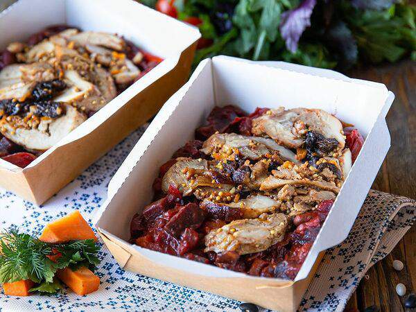 Бар здоровых привычек - Ланч №23 Пастрома куриная с печёными овощами