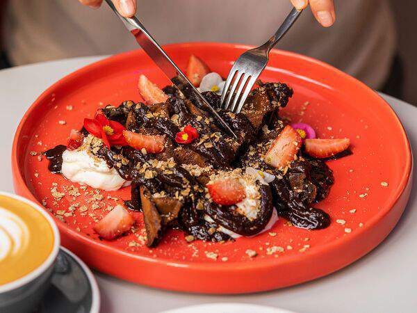 Zanoza Open Bar - Вафли шоколадные с рикотта кремом