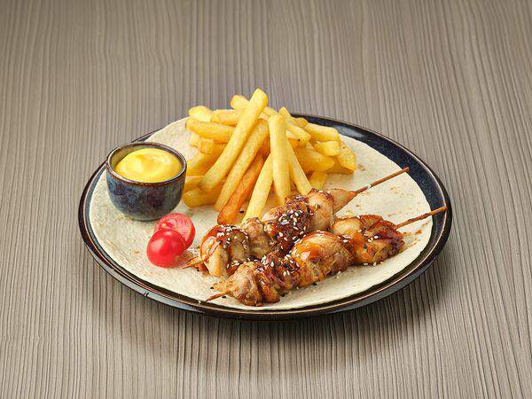 Джаст Смо - Шашлычки из куриного бедра с фри