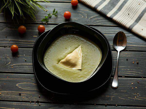 Пельмения - Крем-суп шпинатный